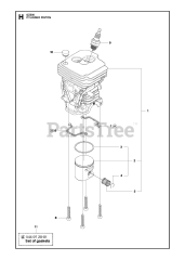 RedMax GZ 500 - RedMax Chainsaw CYLINDER PISTON