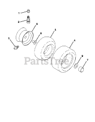 Poulan 418024 - Poulan Lawn Tractor (2006-01) WHEELS TIRES