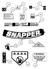 Snapper MR 216015T (84630) - Snapper 21" Walk-Behind Mower, 6hp