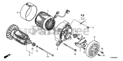 Honda EP2500CX 1 ACH (EAHC) - Honda Generator, Made in China (SN: EAHC-1000001 - EAHC-9999999) ROTOR + STATOR