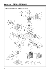 RedMax EB 7001 RH - RedMax Backpack Blower (SN: 40100101 & Above) (2004-08)