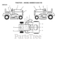 Poulan 342074B - Poulan Lawn Tractor (2006-10)