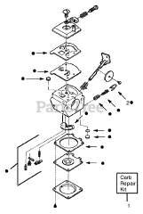 Weed Eater GBI 22 V - Weed Eater Blower Carburetor Assembly - WT-141A