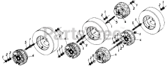 White Outdoor 190-784-190 - White Outdoor 50 lb Wheel Weights (1987)