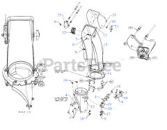 Cub Cadet 19A40024 (19A40024100) - Cub Cadet 42" 3X Snow Thrower Attachment (2016 - 2022) Chute