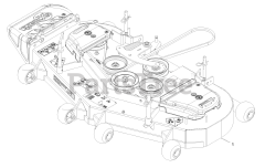 Exmark TTS600GKA523E0 - Exmark 52" Turf Tracer S-Series Walk-Behind Mower, Kawasaki (SN: 402082300 - 404314158) (2018) Complete Deck Assembly