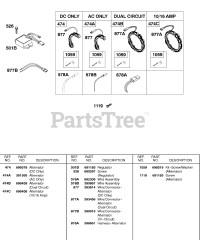 Briggs & Stratton 243432-1145-01 - Briggs & Stratton Horizontal Engine Alternator, Wire Assemblies