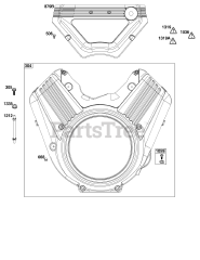 Briggs & Stratton 61E377-0027-J1 - Briggs & Stratton Horizontal Engine Blower Housing Group