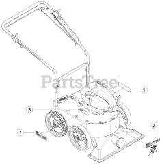 Bear Cat WV 190 S - Bear Cat Walk-Behind Vacuum, 190cc Briggs & Stratton (SN: A05913 - A09358) Decals