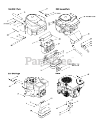 Lawn Chief 13AG619H022 - Lawn Chief Lawn Tractor (2001) (Cotter & Company) Engine Accessories