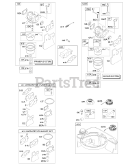 Briggs & Stratton 12K682-0116-E1 - Briggs & Stratton Vertical Engine Carburetor, Fuel Supply