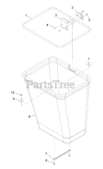 Exmark LZUV2B - Exmark Ultra Vac Twin Bagger for Lazer Z Mower (SN: 408644346 - 411294211) (Rev A) (2021)