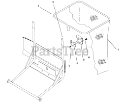 Toro 79401 - Toro 42" Easy Twin Vacuum Bagger (SN: 079000001 - 079999999) (1997) Bag  Frame Assembly