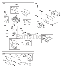 Briggs & Stratton 541477-2242-J1 - Briggs & Stratton Horizontal Engine Carburetor Group