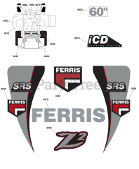 Ferris SRS Z2 (5902070) - Ferris SRS Z2 Series 60" Stand-On Mower, 28hp Briggs & Stratton
