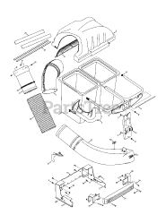 Troy-Bilt 19A70043OEM - Troy-Bilt Twin Rear Bagger (2015)