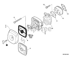 Echo EDR-260 - Echo Reversible Engine Drill (SN: E01807001001 - E01807999999) Intake