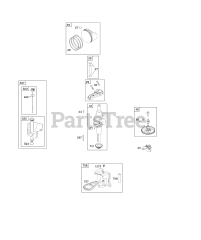 Briggs & Stratton 217802-0145-E9 - Briggs & Stratton Vertical Engine Camshaft, Crankshaft, Piston, Rings, Connecting Rod