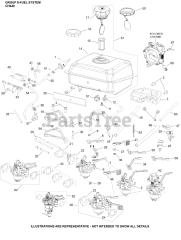 Kohler CH440-0026 - Kohler Command PRO Engine, Basic Version, 14hp, 10.5kW 08 Fuel System