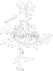 Toro 74661 (ZS 5000) - Toro 50" TimeCutter Zero-Turn Mower (SN: 400000000 - 400899999) 50 Inch Deck Assembly