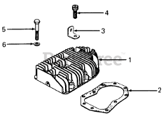Cub Cadet 1204 (147-610-100) - Cub Cadet Garden Tractor (SN: 756300 - 799999) Cylinder Head