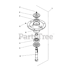 Simplicity 5901336 - Simplicity 72" Mower Deck Spindle Service Parts - 5100993SM (993SNP0)