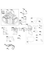 Briggs & Stratton 44N677-0033-B1 - Briggs & Stratton Vertical Engine Cylinder Group