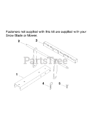 Cub Cadet 581 (590-581-150) - Cub Cadet Snow Blade Adapter att Snow Blade Kit