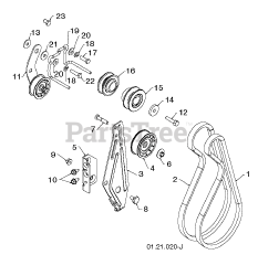 Poulan Pro PR 14527 ES (961980047-05) - Poulan Pro Snow Thrower (2013-09) CHASSIS ENGINE PULLEYS