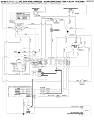 Ferris SRS Z1 (5901944) - Ferris SRS Z1 Series 48" Stand-On Mower, 22hp Kawasaki, Rear-Discharge Electrical Schematic - Charging Circuit S/N: 2017954955 &amp; Below