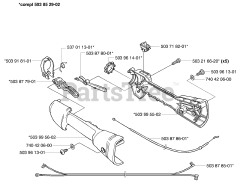 Husqvarna 326 EX - Husqvarna Handheld Edger, E-TECH 2 (2002-02) Throttle Control