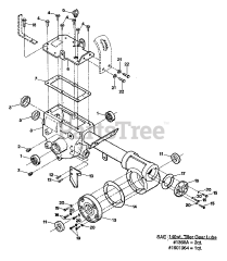 Troy-Bilt 15009 - Troy-Bilt Pony Rear-Tine Tiller (SN: 150090400101 & Above) TRANS. HSG. &amp; SEALS/GASKETS