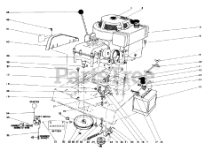 Toro 56100 (732) - Toro Sportsman Rear-Engine Riding Mower (SN: 002000001 - 002999999) (1972) Engine Assembly