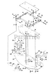 Gravely 888044 - Gravely 50" Deck for Pro-Walk Mower (SN: 000101 & Above)