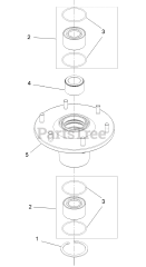 Exmark LZX740KC606CA - Exmark 60" Lazer Z X-Series Zero-Turn Mower, Kohler, CARB (SN: 312000000 - 312999999) (2012) Cutter Housing Assembly No. 103-9539