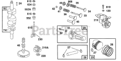 Briggs & Stratton 400707-1507-01 - Briggs & Stratton Vertical Engine Piston Group, Gears