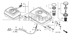 Honda GX340 U1 VXB (GCAMK) - Honda Engine, Made in Japan (SN: GCAMK-1000001 - GCAMK-9999999)