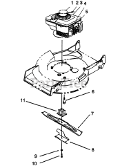 Toro 20433 - Toro Walk-Behind Mower (SN: 039000001 - 039999999) (1993) Engine Assembly
