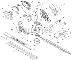 Ryobi RY 40602 (107273001) - Ryobi 40V Hedge Trimmer, Rev 04 (2019-05)