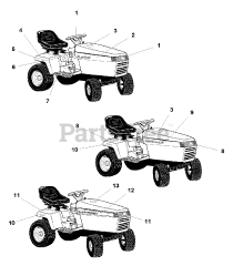 Simplicity 1693608 - Simplicity Broadmoor 38" Lawn Tractor, 16hp Decals Group - Brand &amp; Model