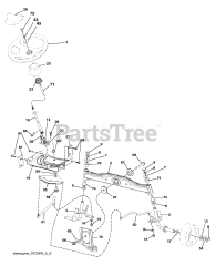 Husqvarna LTH 151 (960410207-00) - Husqvarna Lawn Tractor (2010-09) STEERING