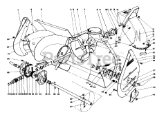 Toro 57420 (12-44) - Toro Lawn Tractor, 12hp (SN: 008000001 - 008999999) (1988) Auger Assembly (continued) 36" Snowthrower Attachment Model No. 59160 (optional)