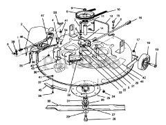 Toro 70040 (8-25) - Toro Rear-Engine Riding Mower (SN: 079000001 - 079000578) (1997) Cutting Unit Assembly