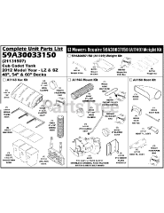 Cub Cadet 59A30033 (59A30033150) - Cub Cadet Power Assist Triple Bagger General Assembly