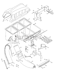 Cub Cadet 19A70008 (19A70008100) - Cub Cadet Triple Rear Bagger General Assembly