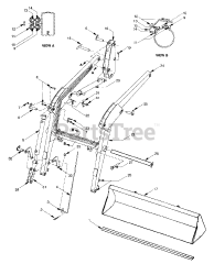 Cub Cadet 485 (590-485-100) - Cub Cadet Loader Loader And Bucket Assembly