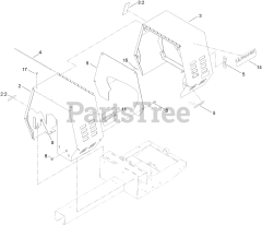 Toro 60216 C (MMX-658H-S) - Toro Mortar Mixer (SN: 404320000 - 999999999) Cowl Assembly
