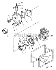 Echo WP-2000 - Echo Water Pump (SN: A1010 - A9999) PUMP, FRAME