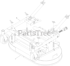 Toro 74312 (8000) - Toro 48" Z Master Zero-Turn Mower (SN: 400000000 - 402079999) Deck Mounting Assembly