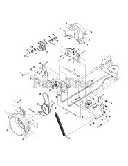 Cub Cadet 19A40024 (19A40024100) - Cub Cadet 42" 3X Snow Thrower Attachment (2015 & Before) att Frame Assembly